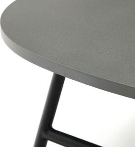 Zahradní konferenční stolek manta 100 x 60 cm černý