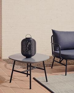 Zahradní odkládací stolek manta 60 x 60 cm černý