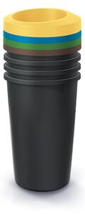 Prosperplast Odpadkový koš COMPACTA R DROP SET, 4x45l