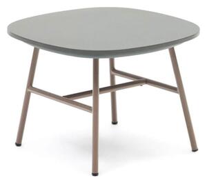 Zahradní odkládací stolek manta 60 x 60 cm béžový