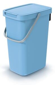 Odpadkový koš SYSTEMA Q COLLECT světle modrý, objem 12 l