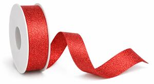 Stuha taftová HIGH SOCIETY Royal Red červená matná 40mm x 2m (10,-Kč/m)