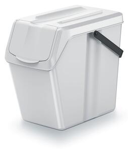 Prosperplast Sada 4 odpadkových košů SORTIBOX popelavě šedý, objem 4x25L