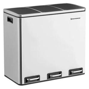 Odpadkový koš, koš na separovaný odpad, 54 litrů 3 x 18 L