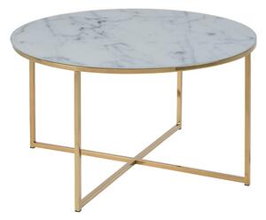 Alisma konferenční stolek R80 šedá / zlatá