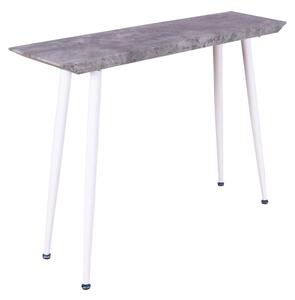 Edge konzolový stolek (beton / bílá)