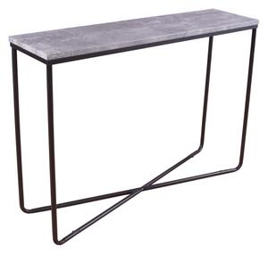 Palace konzolový stolek (beton / černá)