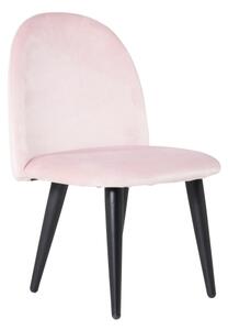 Velvet dětská židle růžová