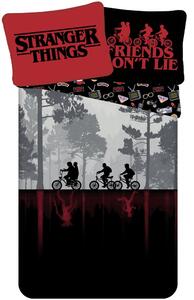 Oboustranné bavlněné ložní povlečení Stranger Things - motiv Upside Down - 100% bavlna - 70x90 cm + 140x200 cm