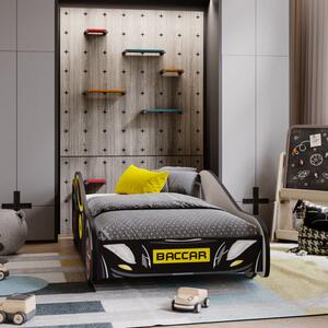 Dětská postel BATCAR 160 × 80 cm s matrací – motiv BACCAR