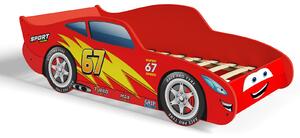 Dětská postel CARS 140 × 70 cm bez matrace – červené auto