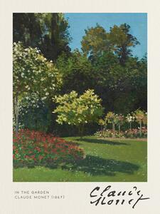 Obrazová reprodukce In the Garden - Claude Monet, (30 x 40 cm)