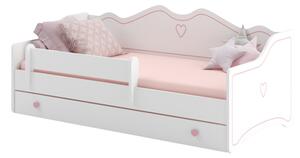 Dětská postel EMMA 140 × 70 cm – růžová