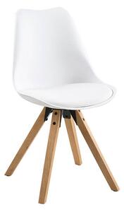 Dima jídelní židle bílá / natur