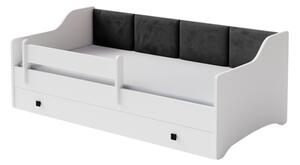 Dětská postel ERIK 160 × 80 cm – černé panely