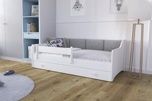 Dětská postel ERIK 160 × 80 cm – šedá