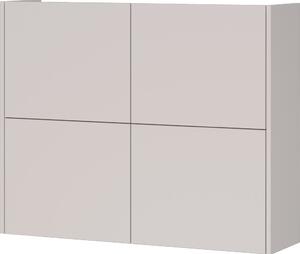 Krémová matná závěsná skříňka 97x79x27 cm Binetto – Germania