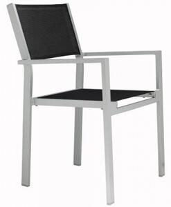 Jan Kurtz designové židle Cubic (stříbrná konstrukce/ černá šíťovina)