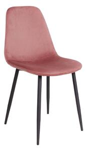 Stockholm jídelní židle růžová samet