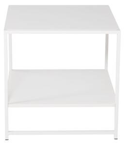 Staal příruční stolek s poličkou bílý
