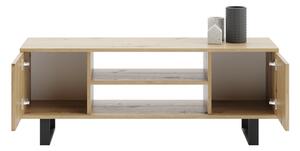 TV stolek FOCUS 135 cm – dub artisan, loftový styl