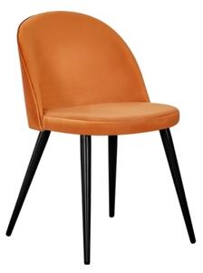 Velvet židle oranžová