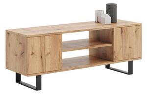 TV stolek FOCUS 135 cm – dub Craft zlatý, loftový styl