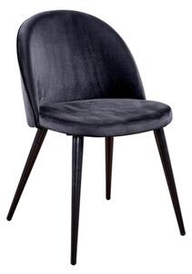 Velvet židle černá
