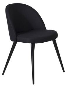 Velvet židle černá / černá