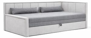 Šedá žinylková rozkládací/s úložným prostorem pohovka 214 cm Fulgeo – ELTAP