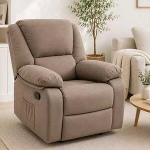 LuxuryForm DESIGN Televizní křeslo VELORA s polohováním - Taupe
