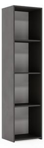 Regál LONI 160 × 40 cm – šedá