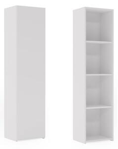 Knihovna LONI 160 × 40 cm – bílá