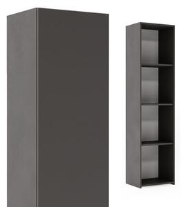 Knihovna LONI 160 × 40 cm – šedá