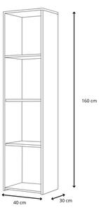 Regál LONI 160 × 40 cm – dub artisan