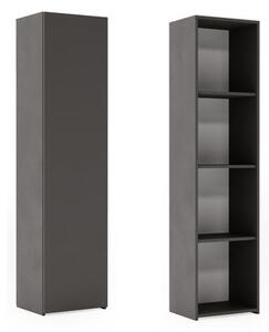 Knihovna LONI 160 × 40 cm – šedá