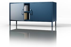 TV stolek na nohách ROSA, 1150 x 595 x 400 mm, Moderní: tmavě modrá barva