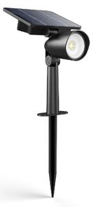 Philips Ashlyn UltraEfficient venkovní solární zemní LED reflektor 1,4W 150lm 2700K IP44, černý
