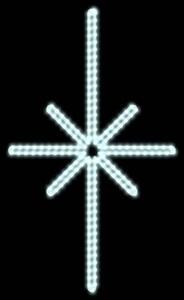 DECOLED LED světelná sada na vánoční stromy vysoké 6-8 m, teplá bílá s Flash, ledové dekory DZ113S3
