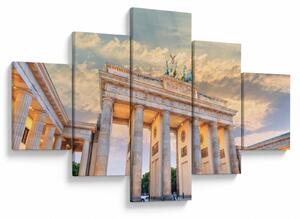 Obraz - Braniborská brána, Berlín, Německo (125x70 cm)