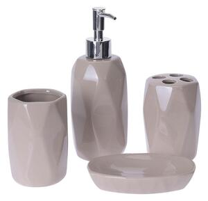 Bathroom Solutions Sada koupelnových doplňků Dolomit, béžová/s chromovými prvky
