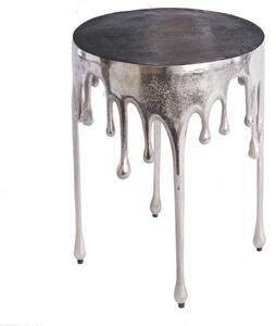 Příruční stolek Liquid Line stříbrný