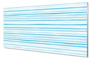Skleněný panel modré pruhy 100x50 cm