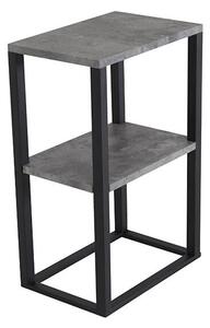 Rise noční stolek černá / šedá 45x30