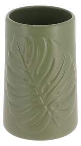 Koupelnový pohár Rollan Leaf, zelená, 400 ml
