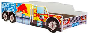 Dětská postel AUTO 160 × 80 cm – motiv Monster Truck