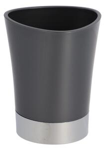 Koupelnový pohár Cuesta, šedá/s chromovými prvky, 250 ml