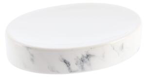 Sada koupelnových doplňků Nardi Marble, bílá/s chromovými prvky