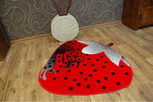 Dětský koberec HAPPY C298 červená jahoda