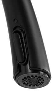 REA-B5313 - Dřezová baterie s vytahovací sprškou ROSS 43 cm černá